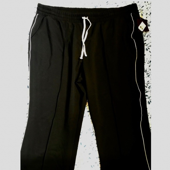 Black Sweatpants with White Pinstripe. - Picture 5 of 6